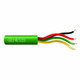 Genesis 22 AWG/4 Conductors Solid Unshielded Jacketed CMR Security Cable - Speed Bag®, 500ft, Green - 21035805 Genesis 22 AWG/4 Conductors Solid Unshielded Jacketed CMR Security Cable - Speed Bag®, 500ft, Green - 21035805